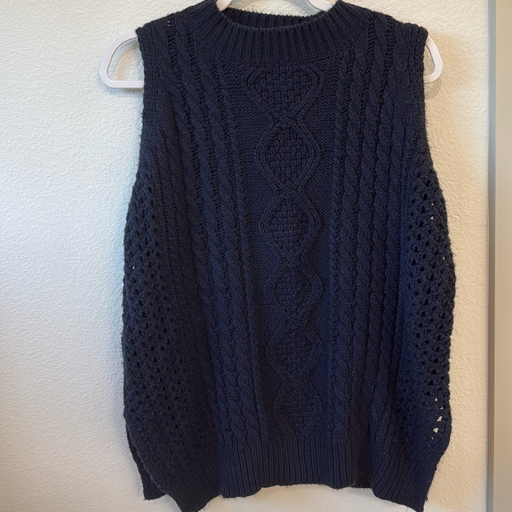 Vintage Navy Blue Sweater Vest!